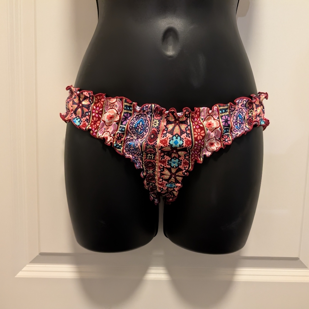 Maroon-Gold-Multicolored Boho Shade & Shore Bikini - Picture 5 of 7